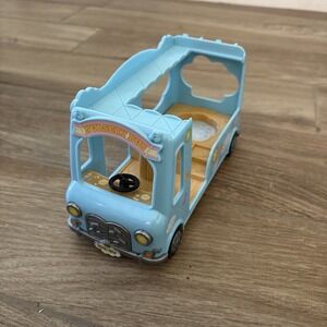 Calico Critters Sunshine Nursery Bus Toy Vehicle Sylvanian-‎ Not Complete